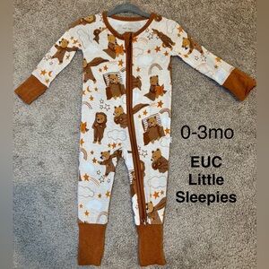 Little Sleepies Beary bear zippy